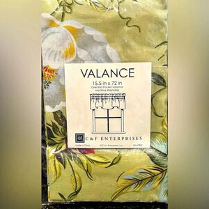 Beautiful Magnolia Themed Window Valance